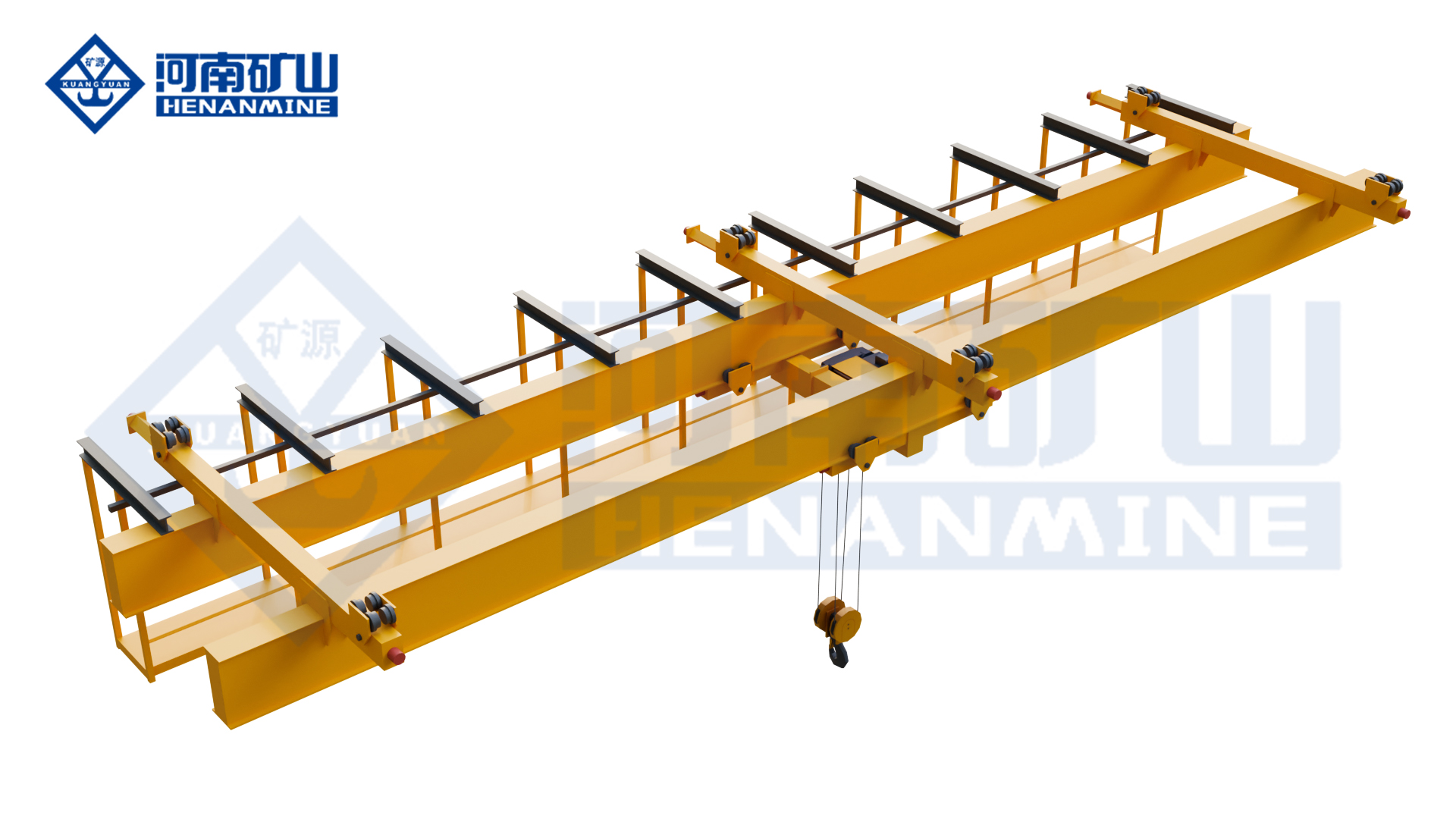 LHDX Multi-Point Electric Double-Girder Suspended Crane for sale