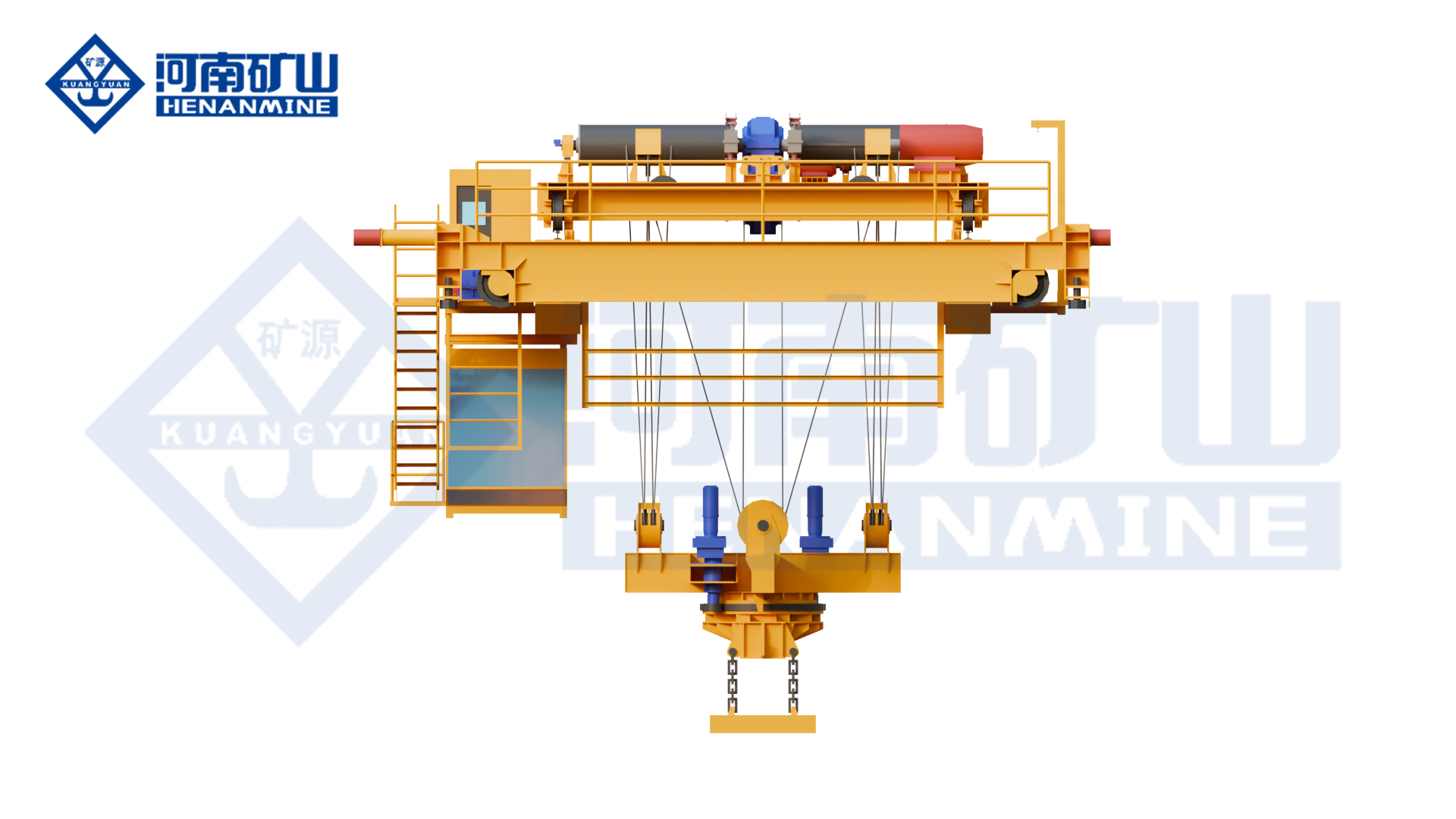 Bottom Rotating Electromagnetic Hanging Beam Bridge Crane Henan Mine Factory supply