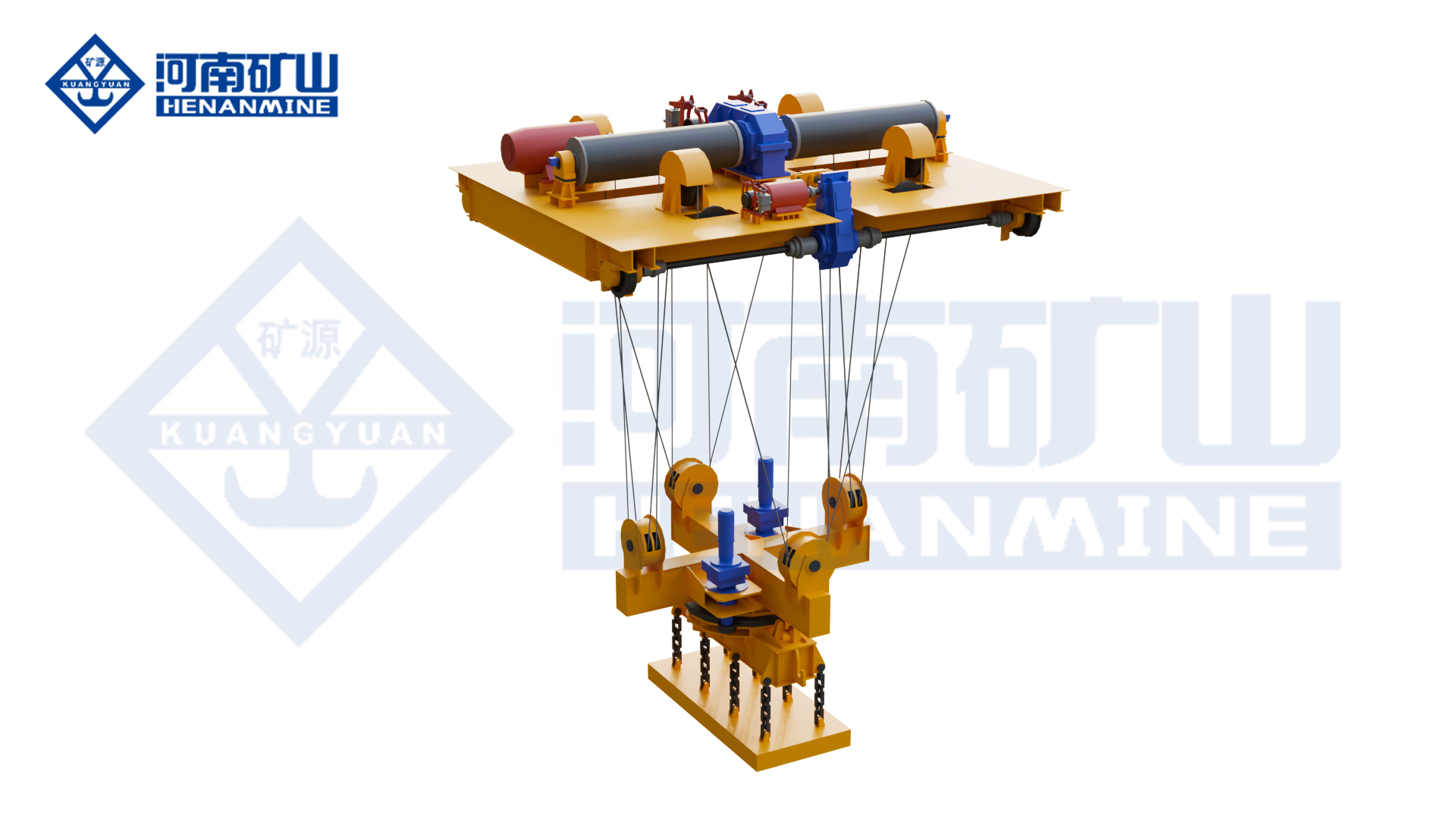 Bottom Rotating Electromagnetic Hanging Beam Bridge Crane Henan Mine Factory supply