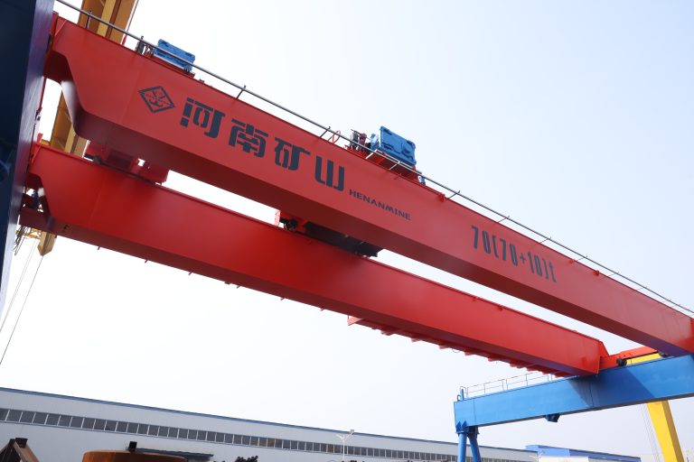Double Trolley Electric Hoist Bridge Crane Henan Mine Crane Factory supply