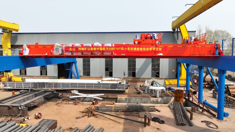 Double Trolley Electric Hoist Bridge Crane Henan Mine Crane Factory supply
