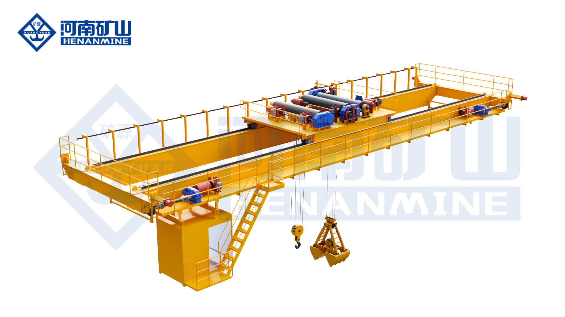 Grab Hook Dual Purpose Overhead Crane Henan Mine Crane Factory supply