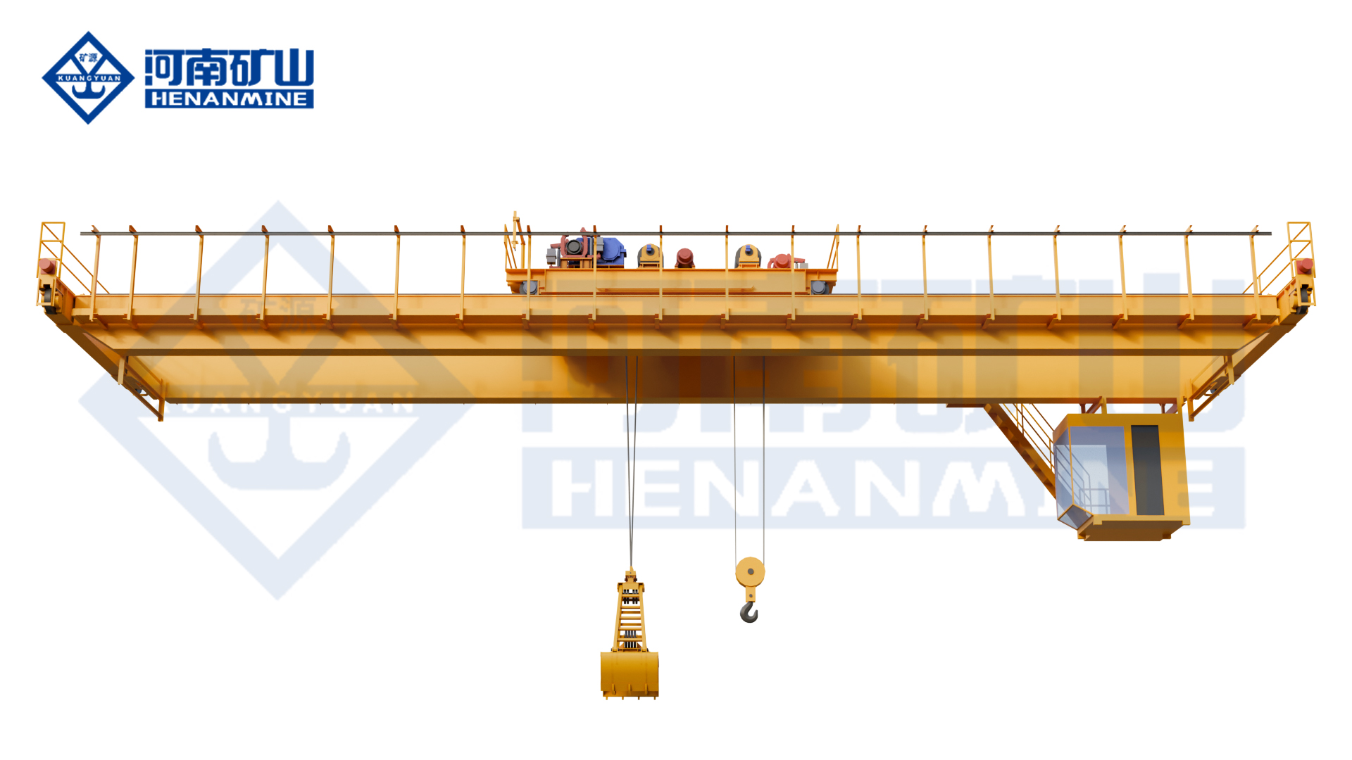 Grab Hook Dual Purpose Overhead Crane Henan Mine Crane Factory supply