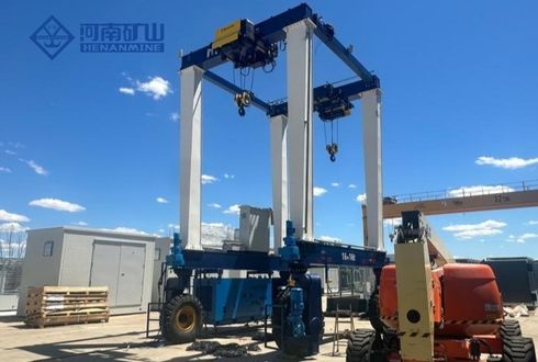Successful shipment from Henan Mine Crane Factory supply of containerized straddle car project