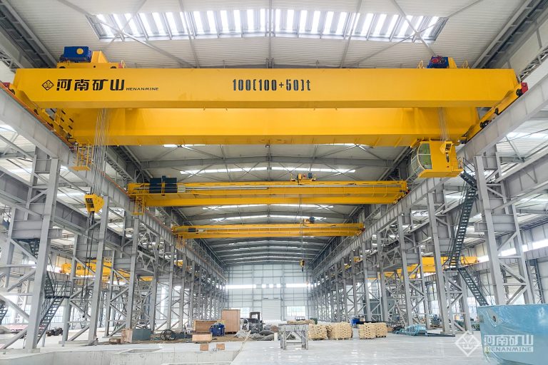Double Trolley Electric Hoist Bridge Crane Henan Mine Crane Factory supply