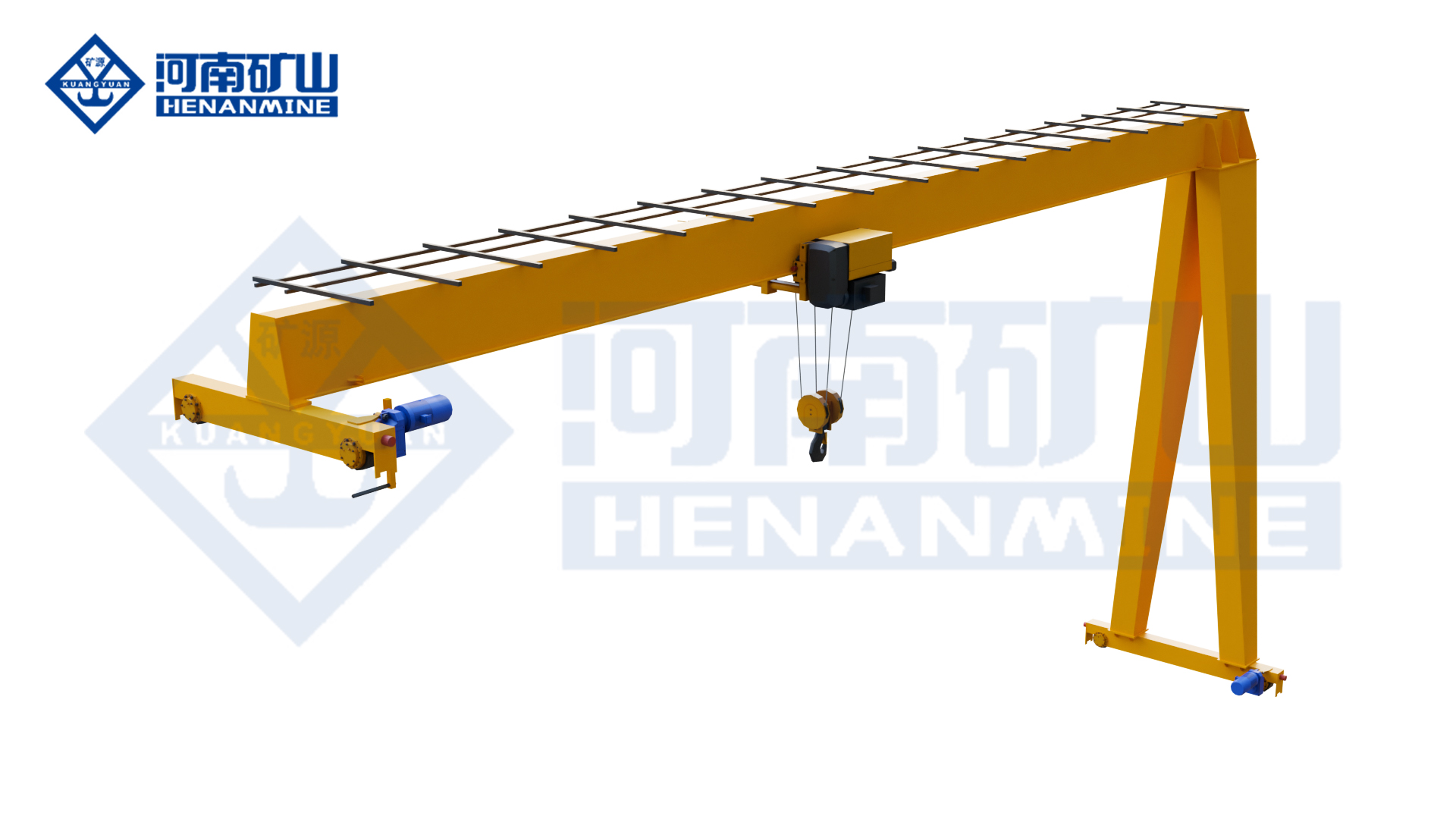 Single Girder Semi-Gantry Crane from Henan Mine Crane Factory