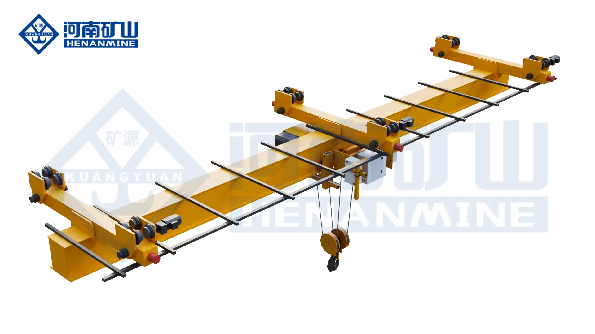 Large-span-suspended-crane-for-factory