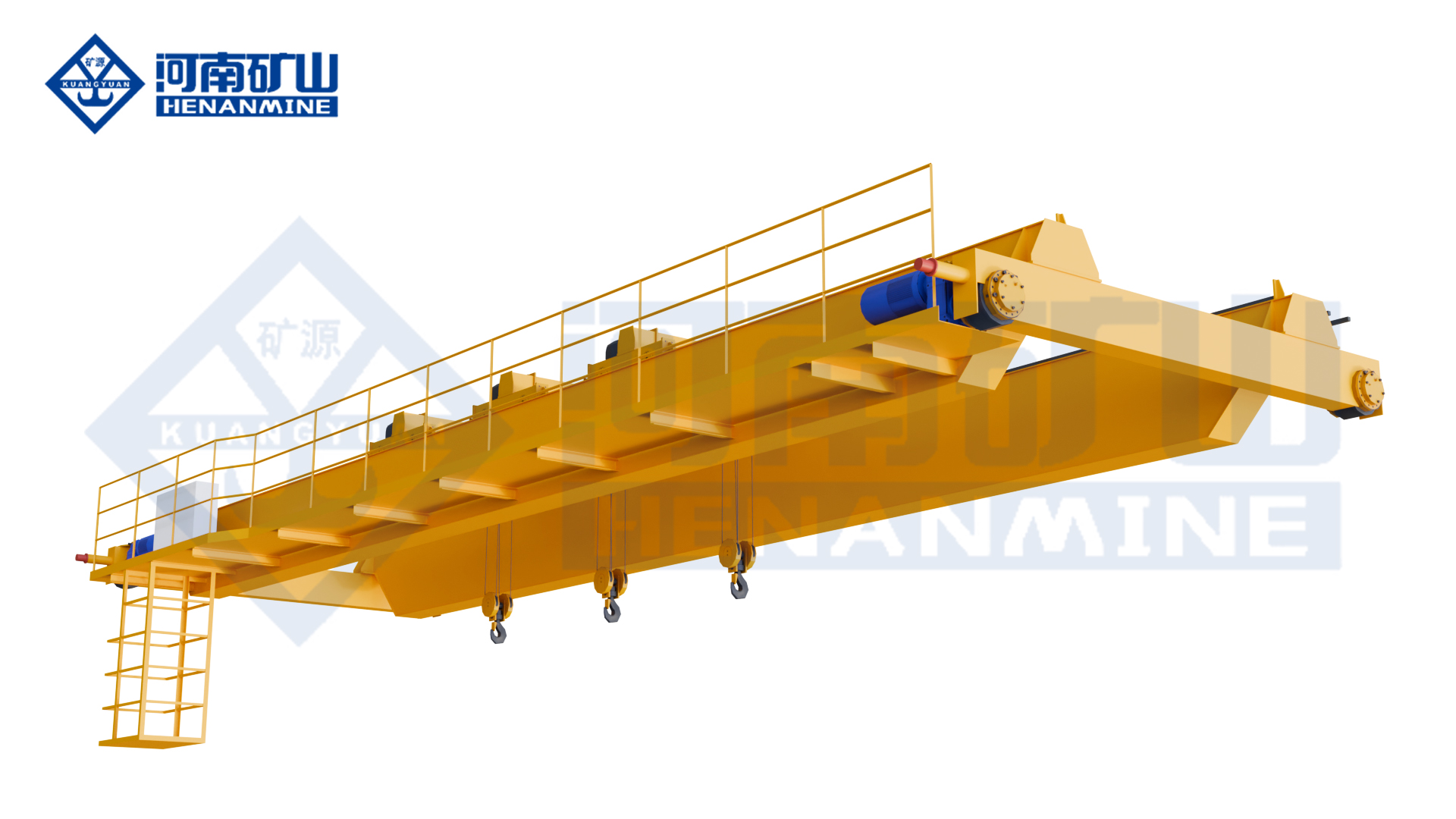 Three-Trolley Electric Hoist Bridge Crane Henan Mine Crane Factory supply
