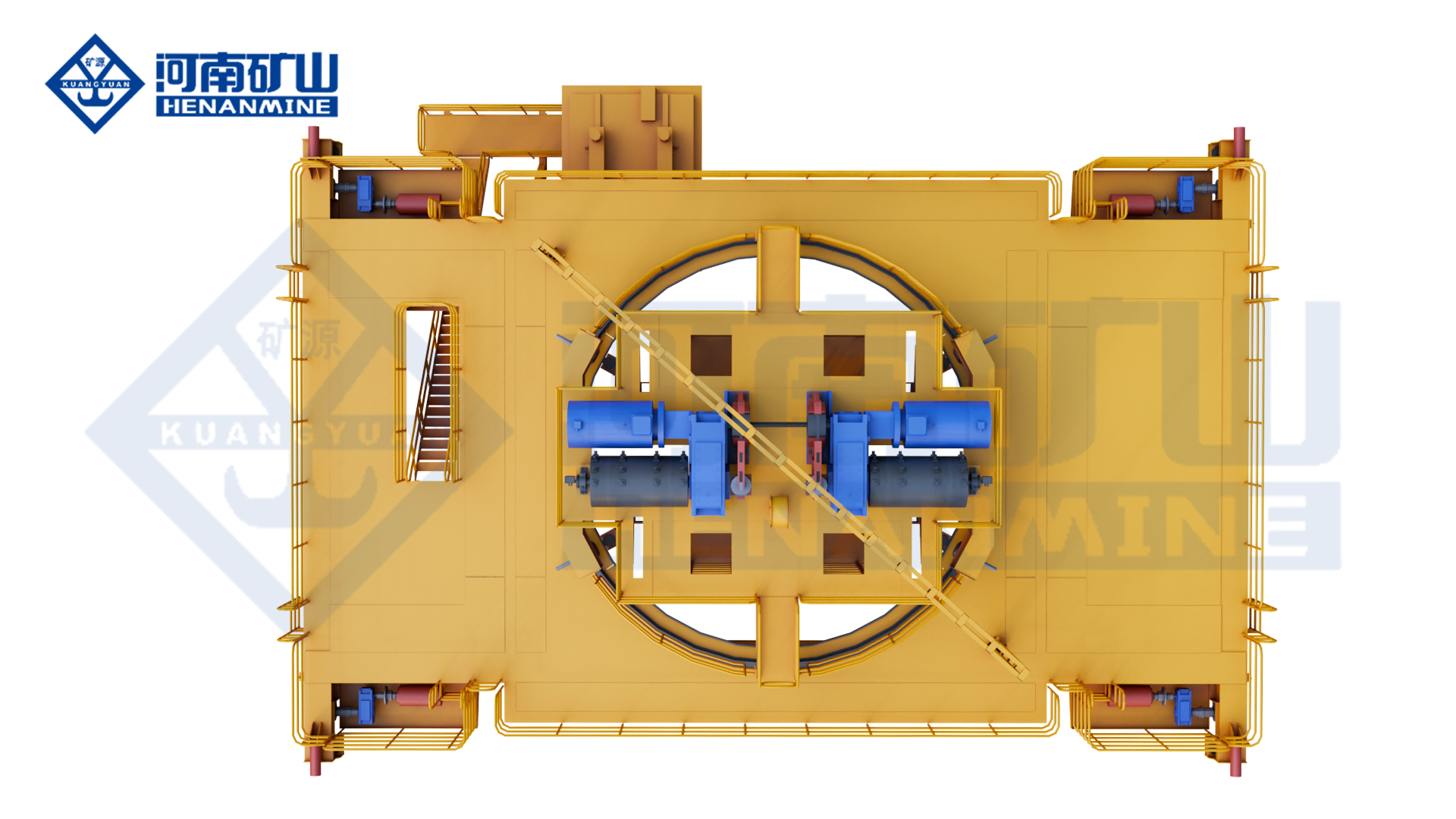 Upper Rotating Magnetic Electromagnetic Overhead Crane Henan Mine Factory supply