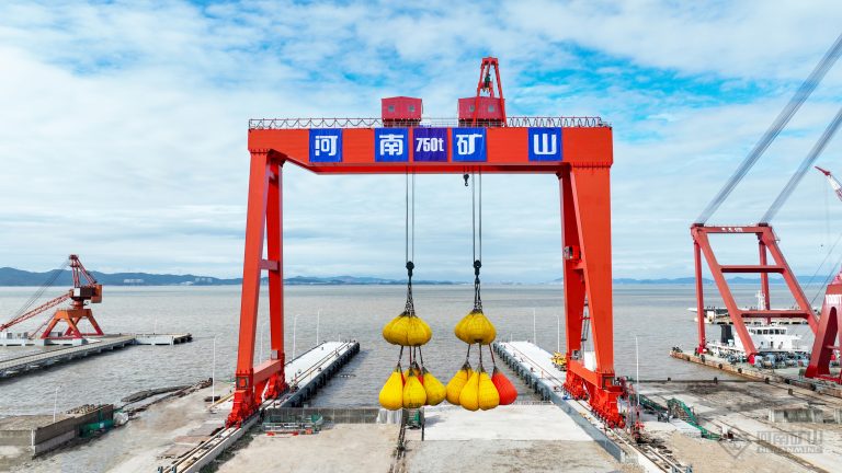 Double girder electric hoist gantry crane manufactured by Henan Mine Crane manufactured