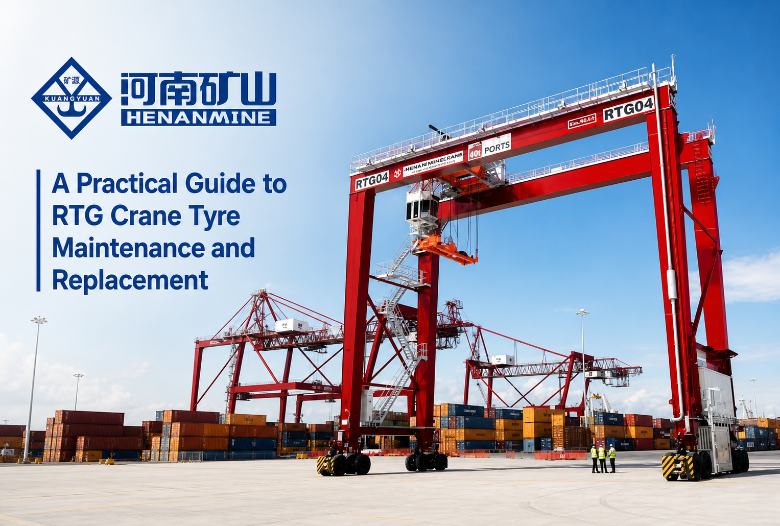 Henan Mine Crane manufactured rubber-tyred gantry crane 