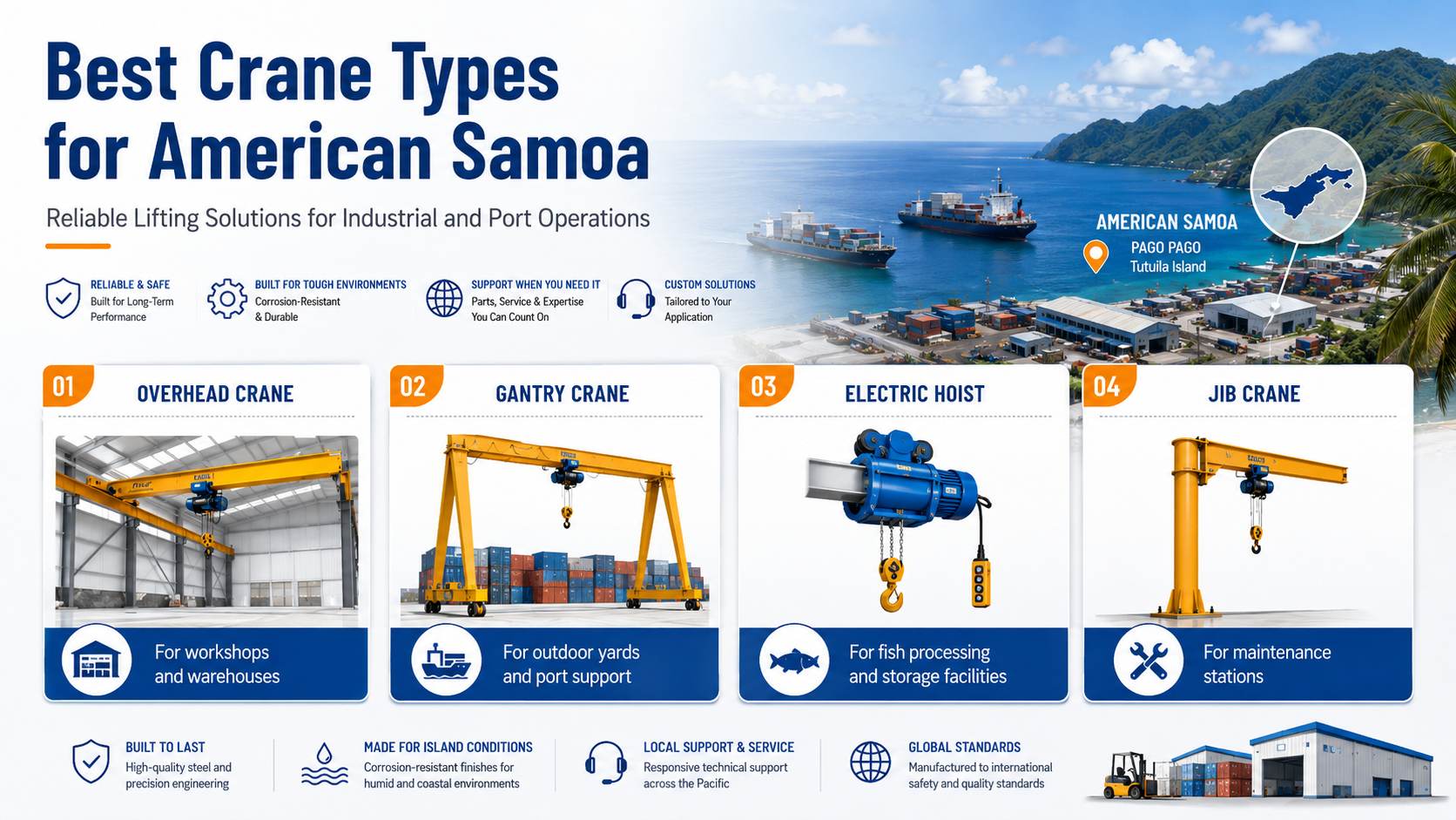 Crane Suppliers in American Samoa