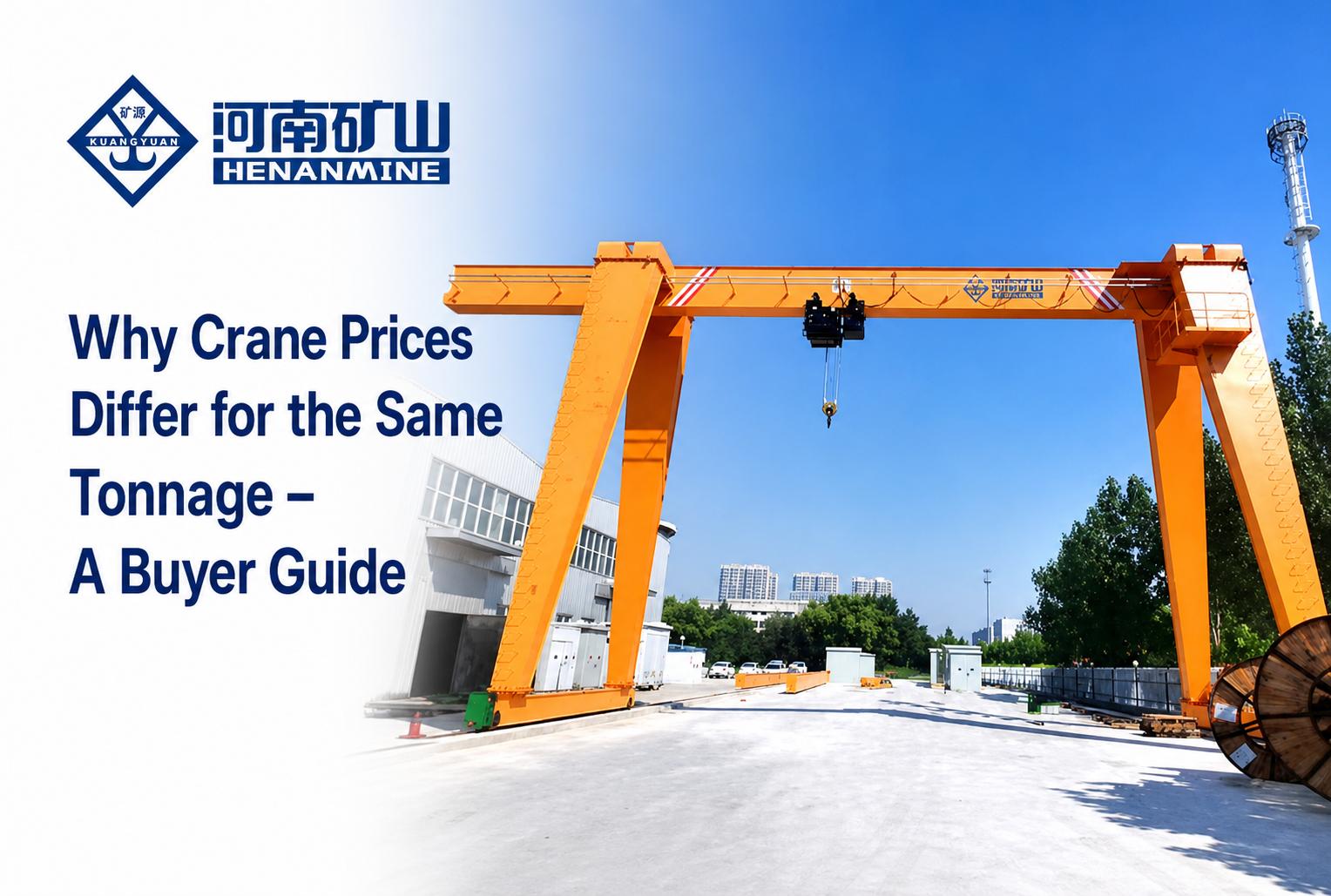 Why Crane Prices Differ for the Same Tonnage – A Buyer Guide