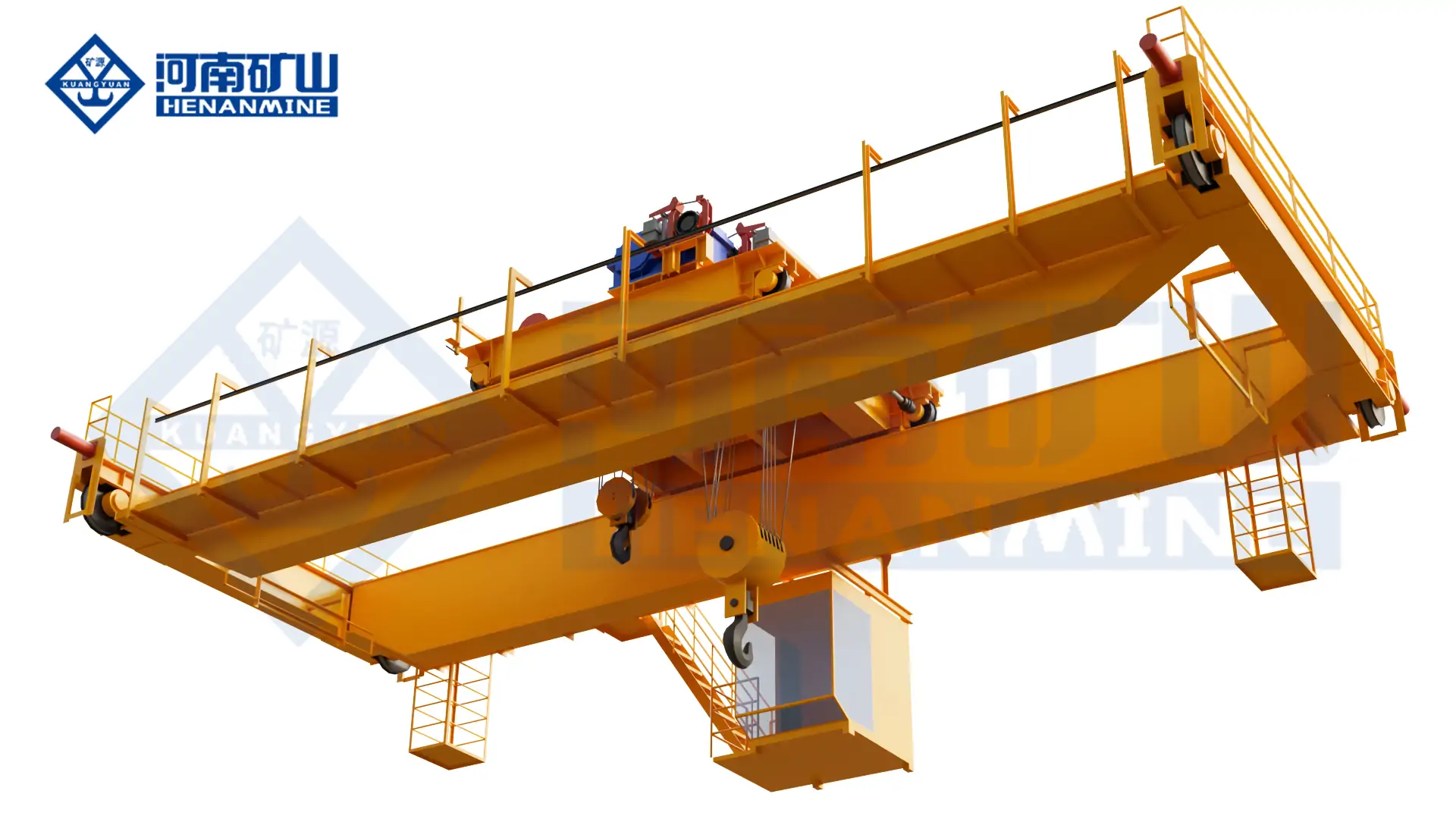 Henan Mine Crane metallurgical foundry crane operating above a molten-metal ladle