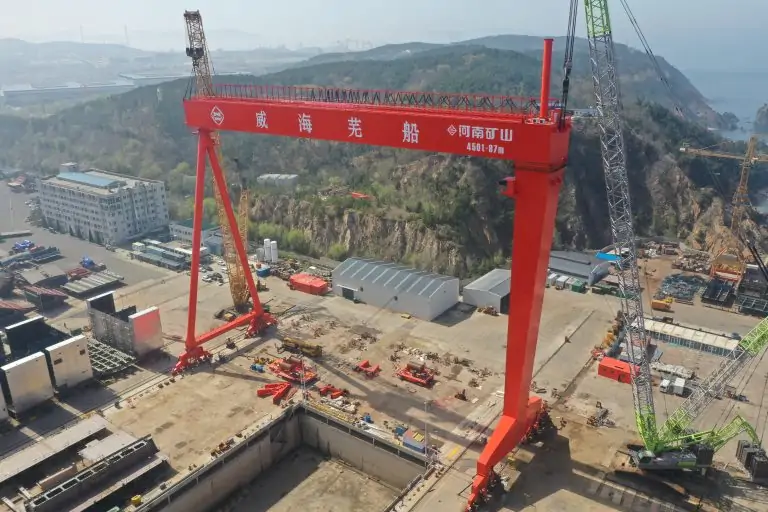 Henan Mine Crane manufactured 1000t Shipbuilding Gantry Crane
