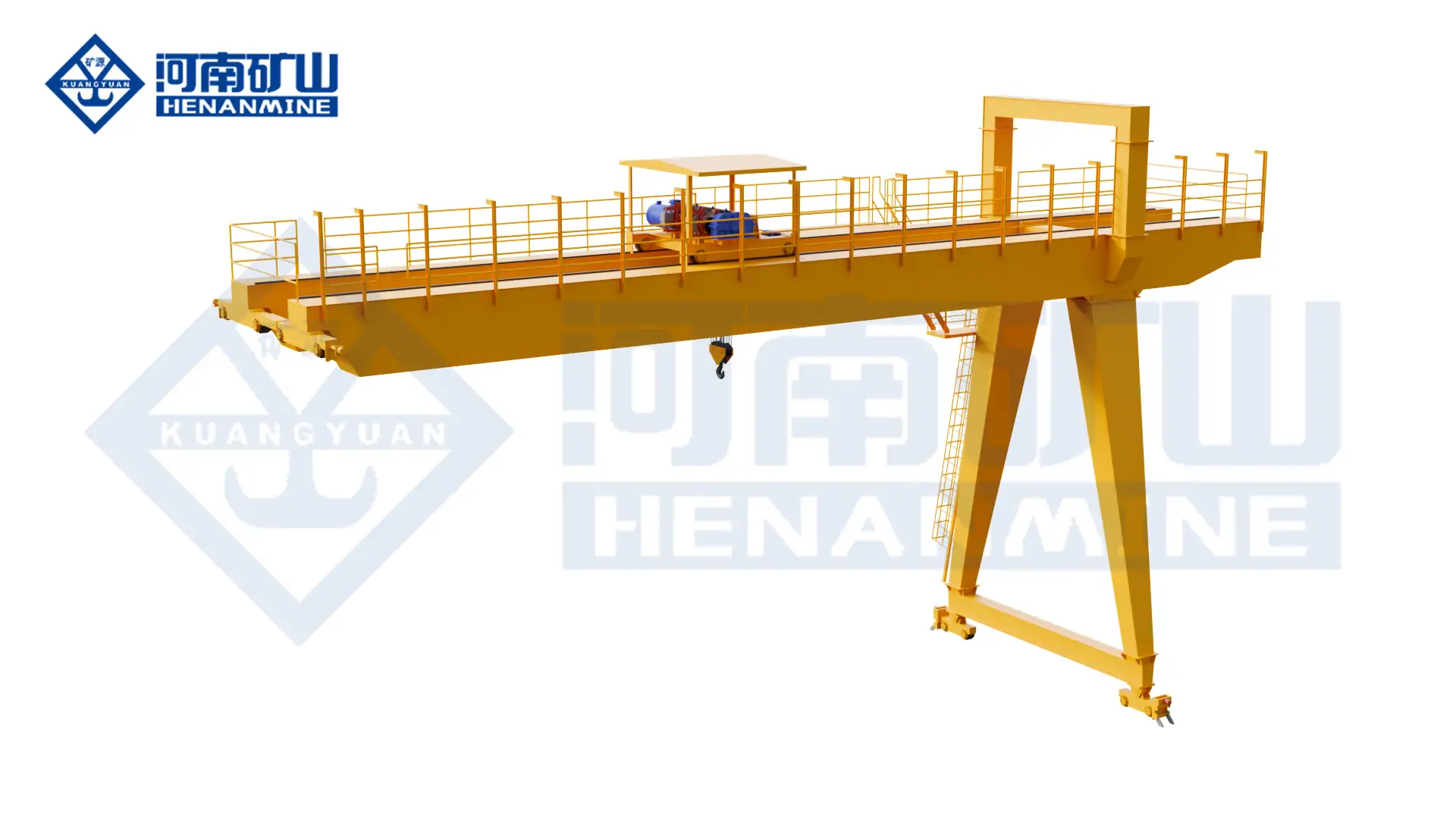 High-capacity Double-Girder Semi-Gantry Crane