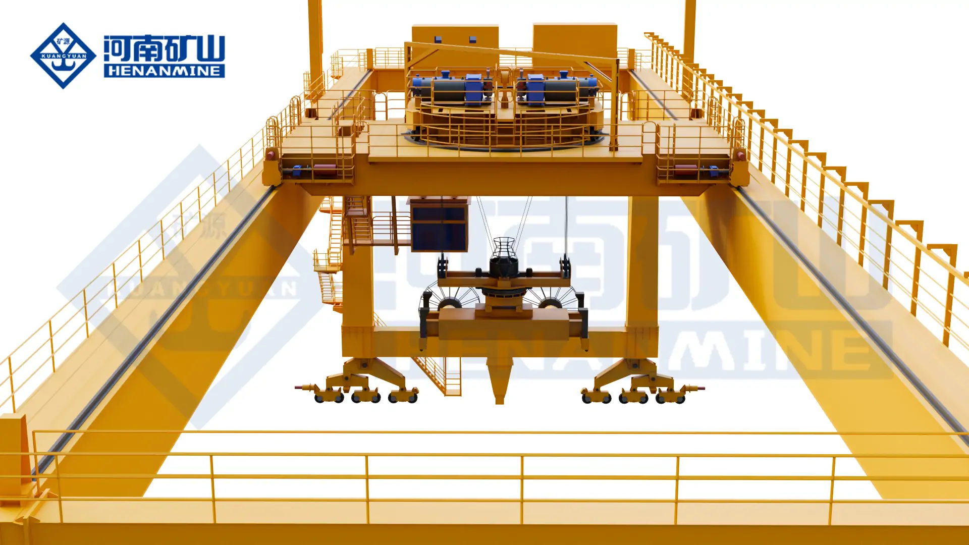 Henan Mine Crane rail-mounted container gantry crane