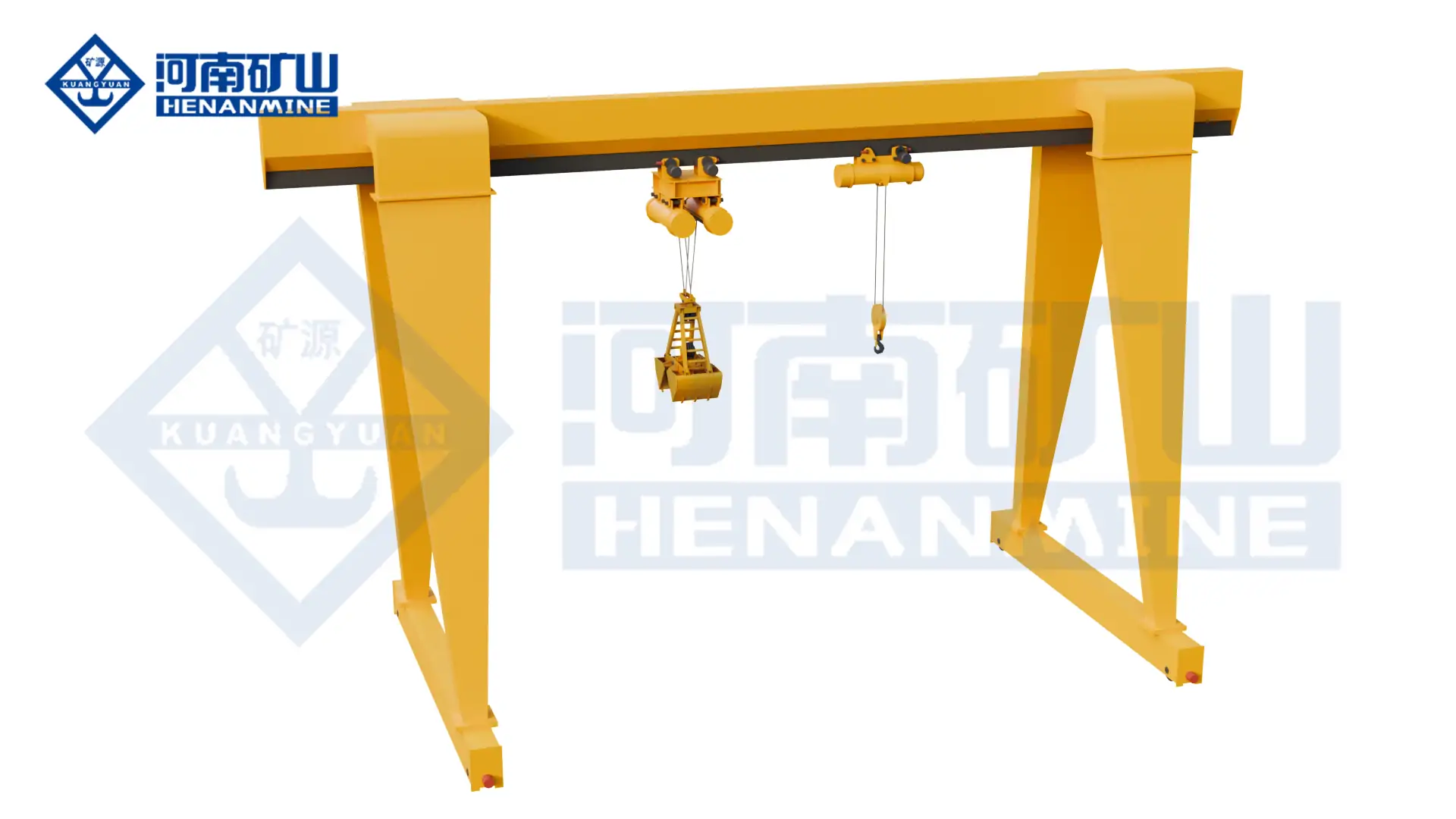 Bulk material and piece goods dual use crane Henan Mine Crane manufactured