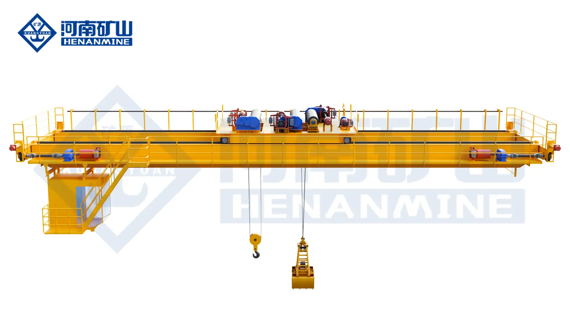 Grab Hook Dual Purpose Overhead Crane Henan Mine Crane Factory supply