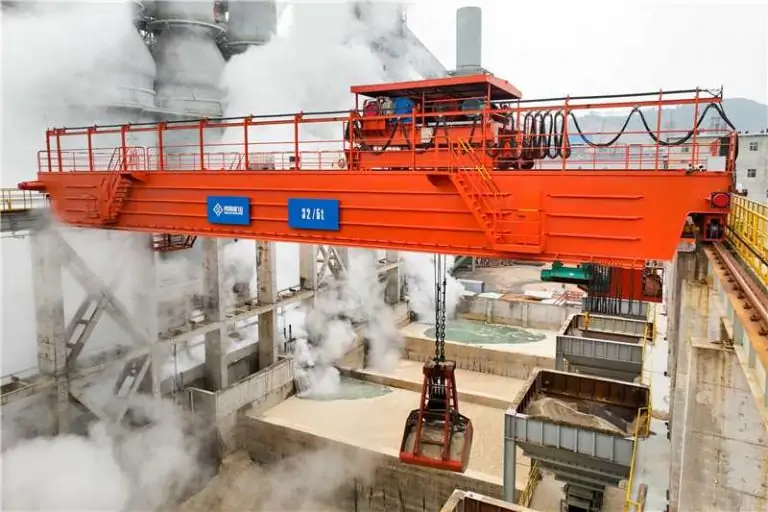 Intelligenter Greifer-Doppelträger-Brückenkran, Lieferung der Henan Mine Factory