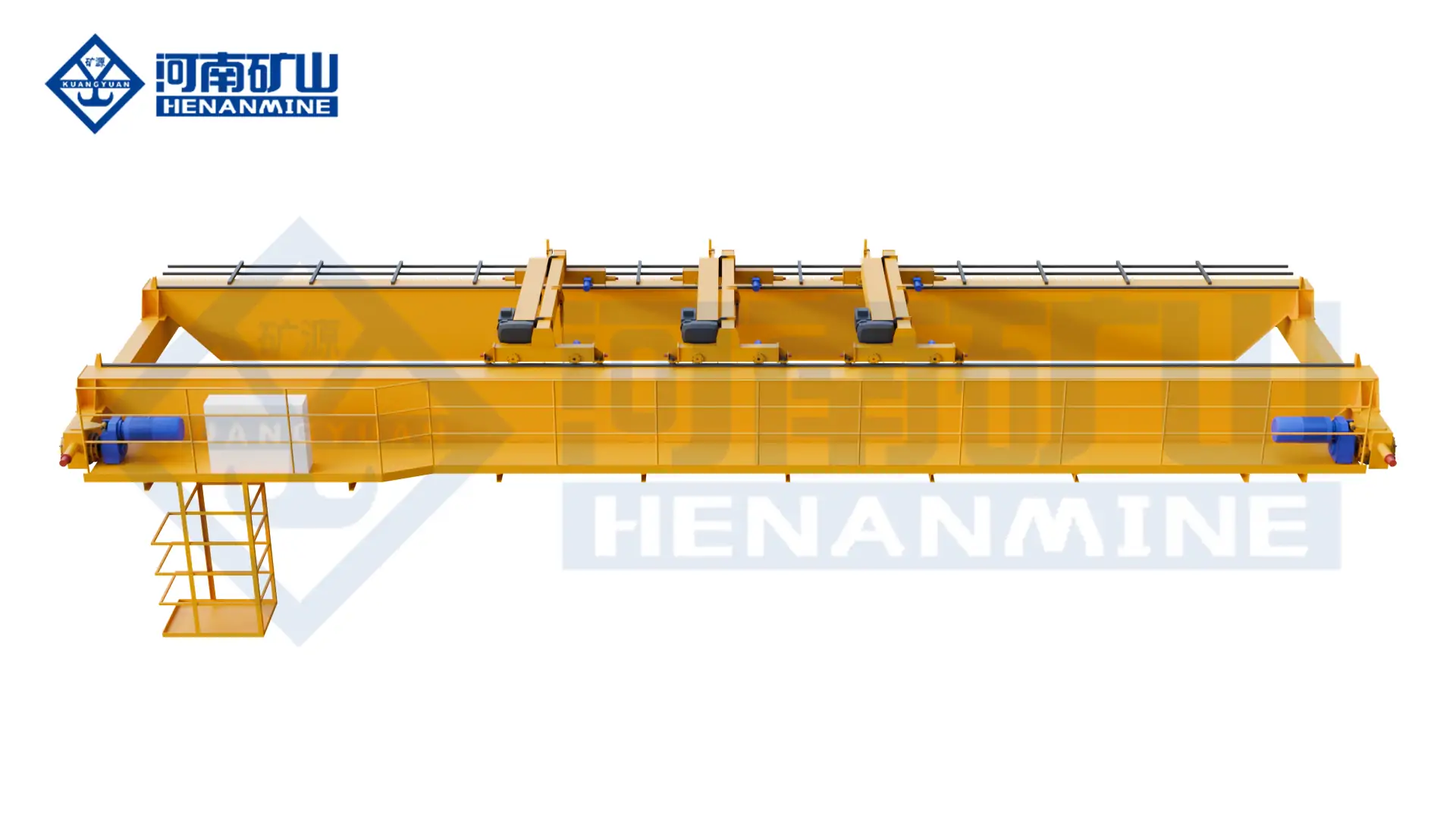 Three-Trolley Electric Hoist Bridge Crane Henan Mine Crane Factory supply