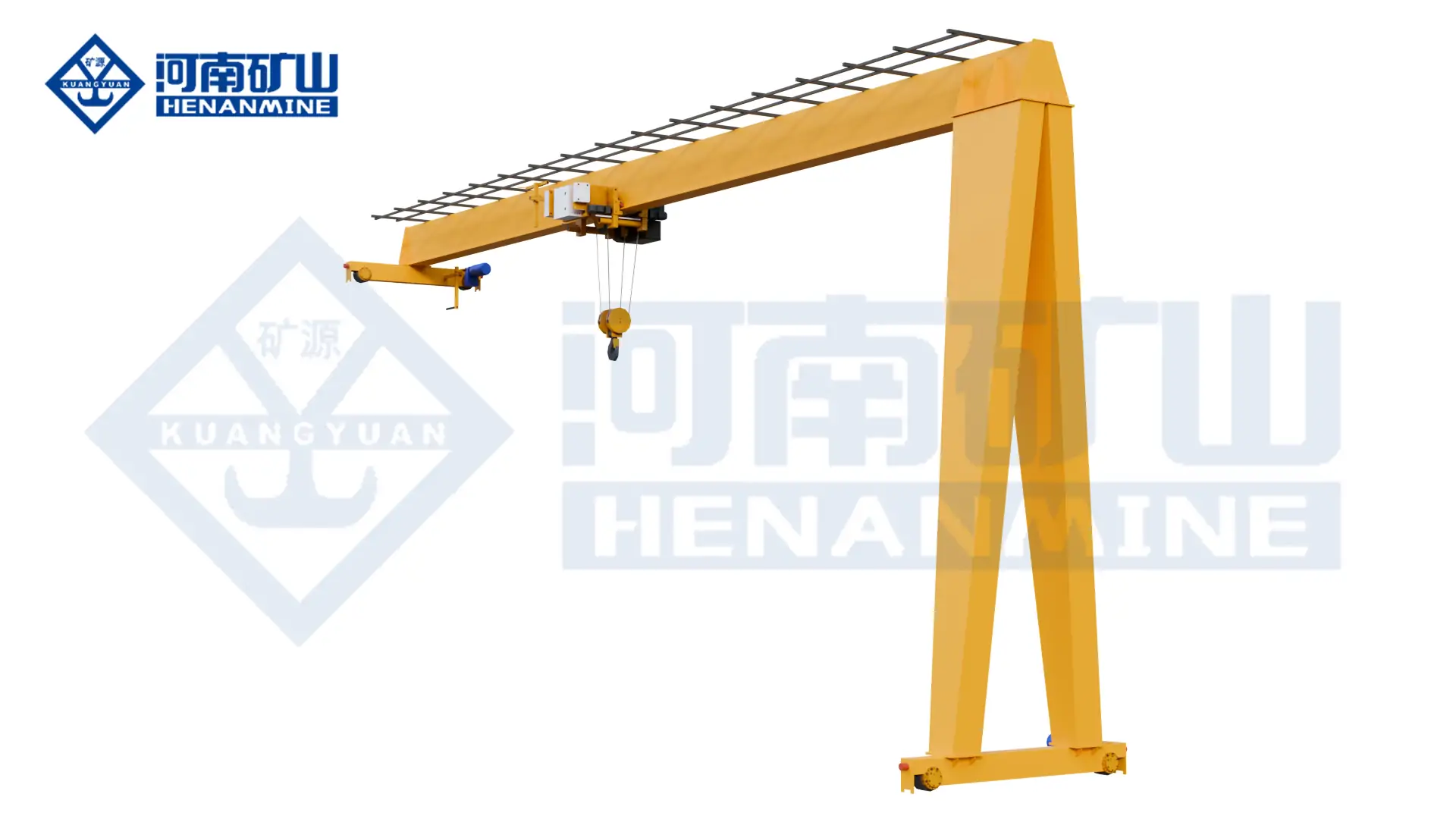 Single Girder Semi-Gantry Crane from Henan Mine Crane Factory