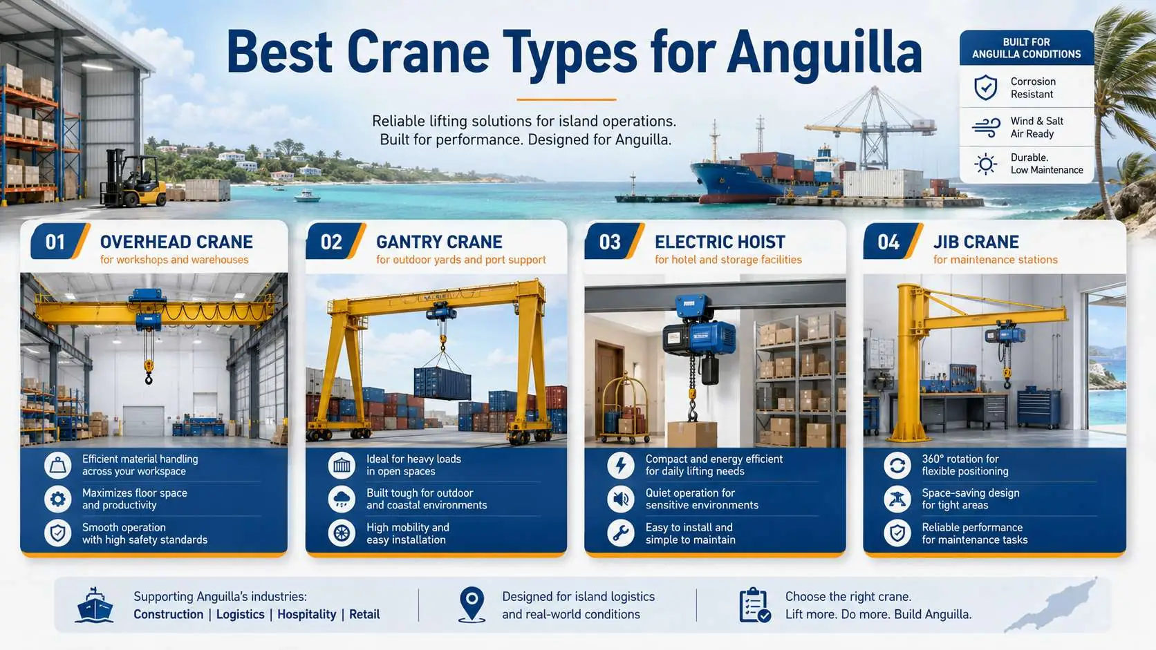 Crane Suppliers in Anguilla