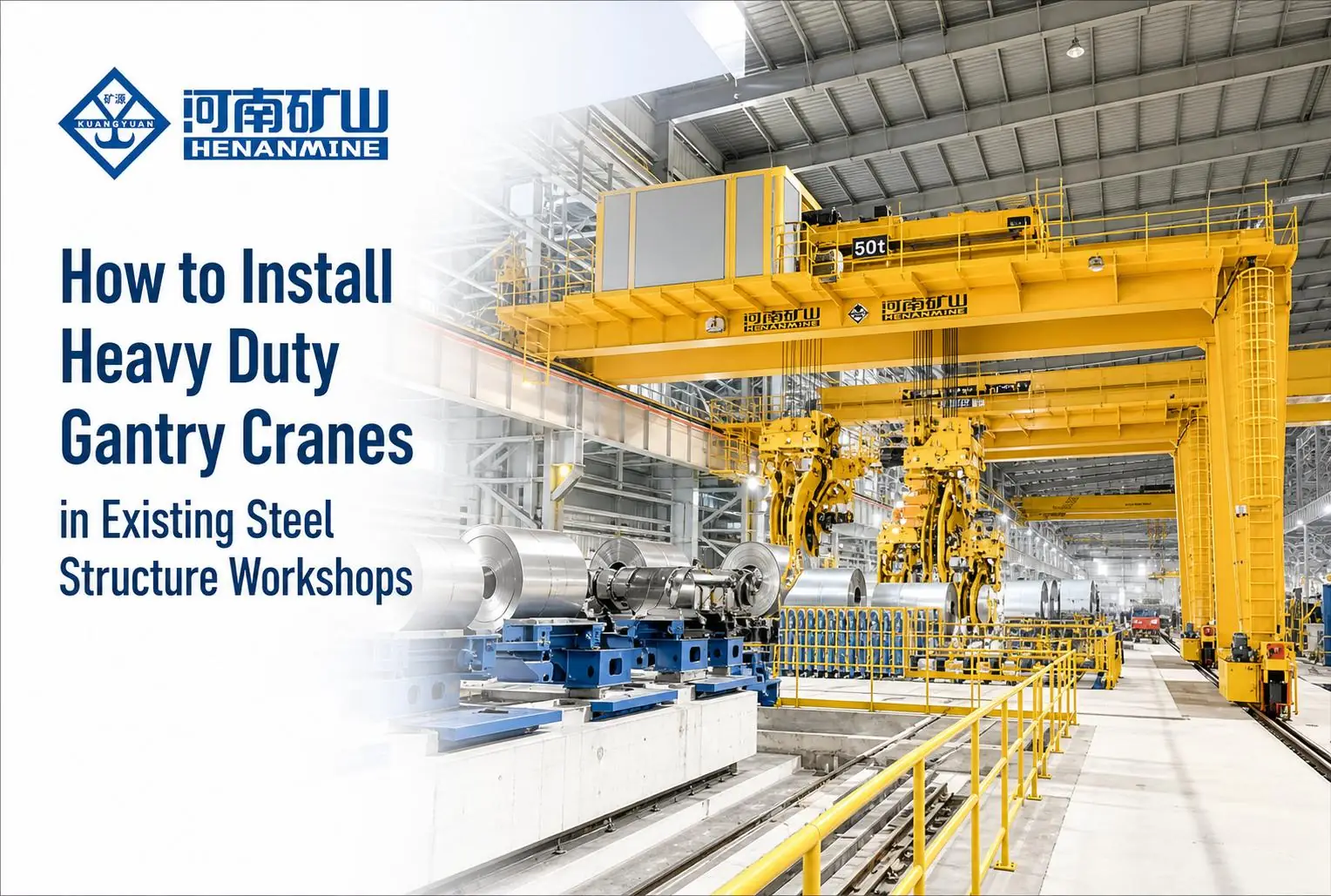 How to Install Heavy Duty Gantry Cranes in Existing Steel Structure Workshops