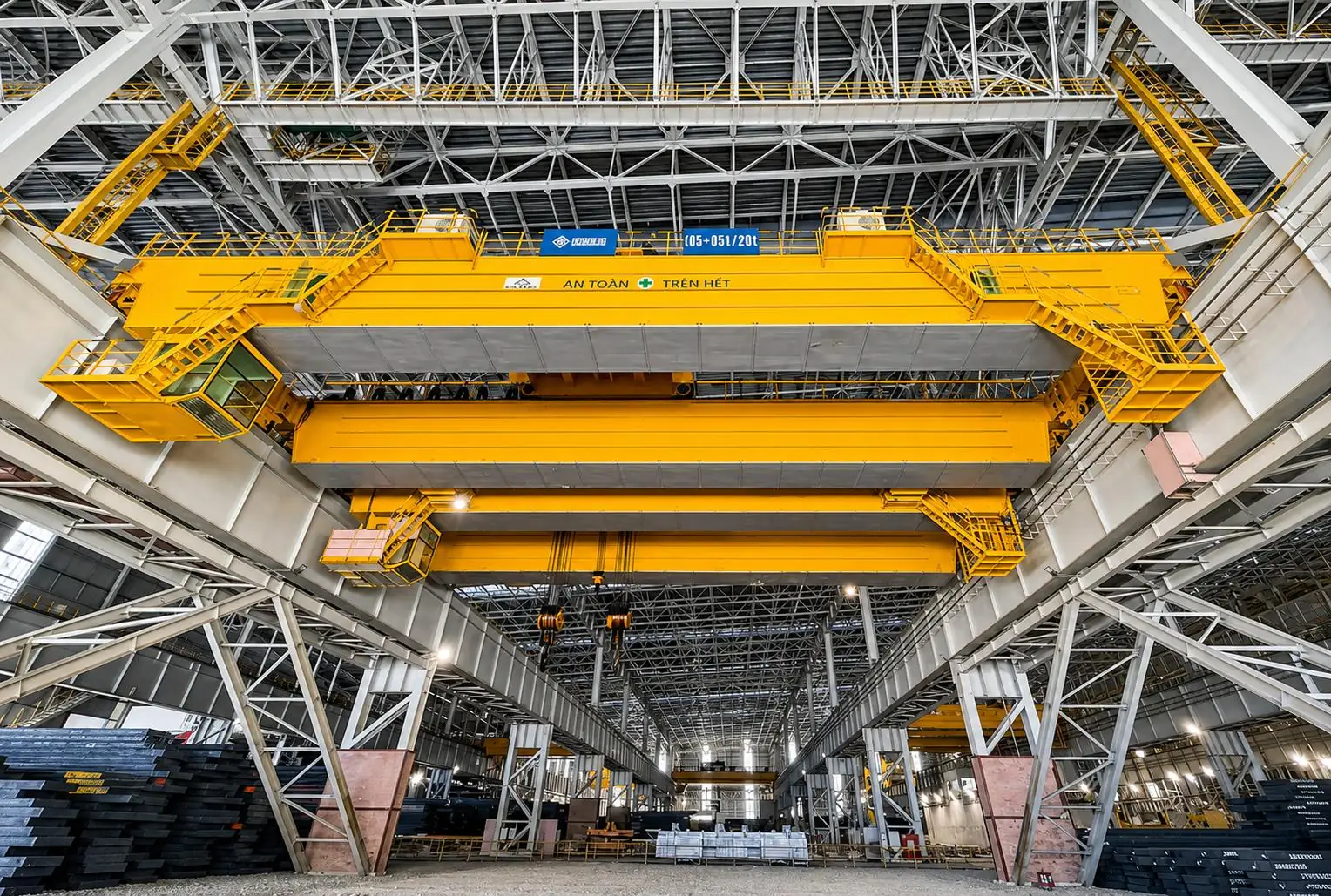 heavy-duty gantry crane installation